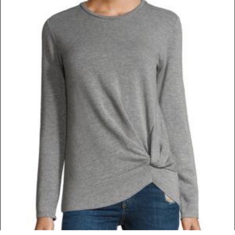 Stateside knot long sleeve top